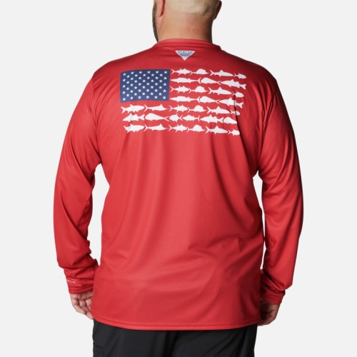 Columbia Sportswear Terminal Tackle PFG Fish Flag Long Sleeve Shirt