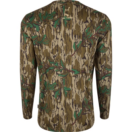 drake-ol-tom-performance-crew-camo-print-long-sleeve-shirt-mossy-oak-greenleaf-OT1505-012-back-turkey-hunt-apparel-big-tall-bigcamo