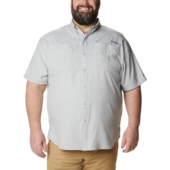 Columbia Sportswear Tamiami Long Sleeve Shirt in Big Man Sizes with Mossy  Oak Camo
